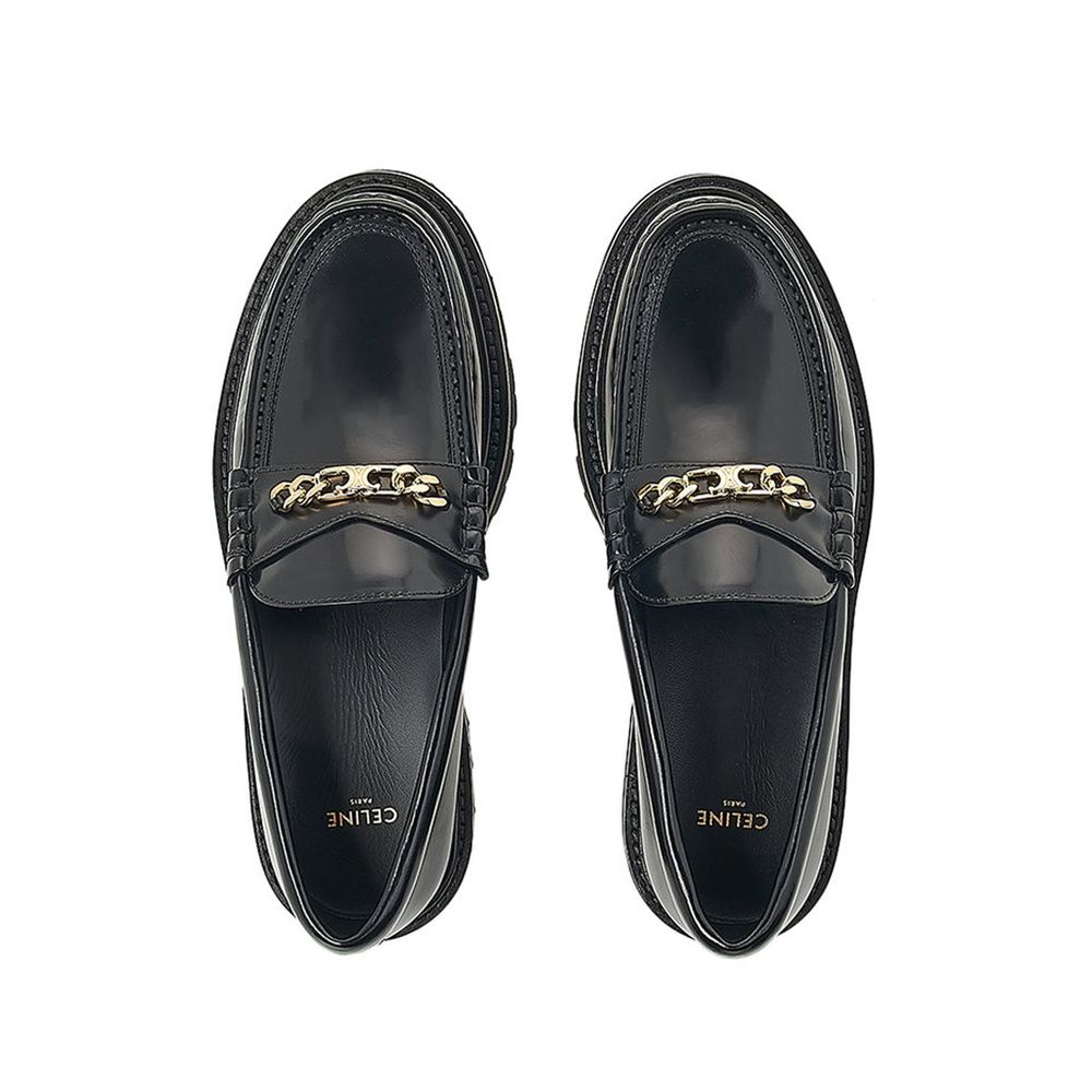 Black Calfskin Slip-On Loafers