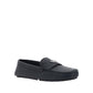 Black Calfskin Slip-On Loafers