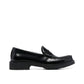 Black Calfskin Slip-On Loafers