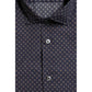 Blue Cotton Men's Slim Fit Shirt