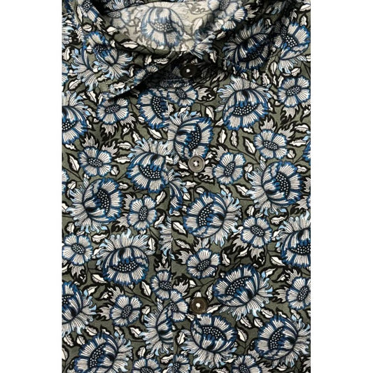 Multicolor Cotton Men's Shirt