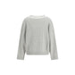 White Cotton Sweatshirt