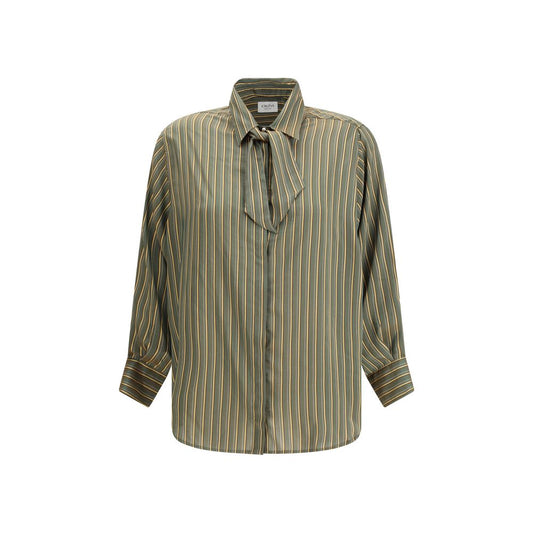 Green Viscose Pattern Shirt
