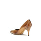 Beige Calf Leather Bos Taurus High Heel Pumps