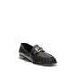 Black Calf Leather Bos Taurus Slip-On Loafers