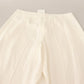 White High Waist Pleated Straight Formal Trouser Pants