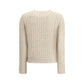 White Wool Sweatshirt