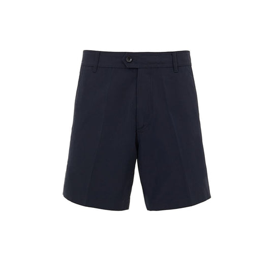 Black Polyester Bermuda Shorts