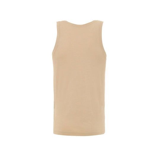 Beige Cotton Sleveless Jacket