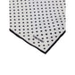 Black And White Silk Pocket Square