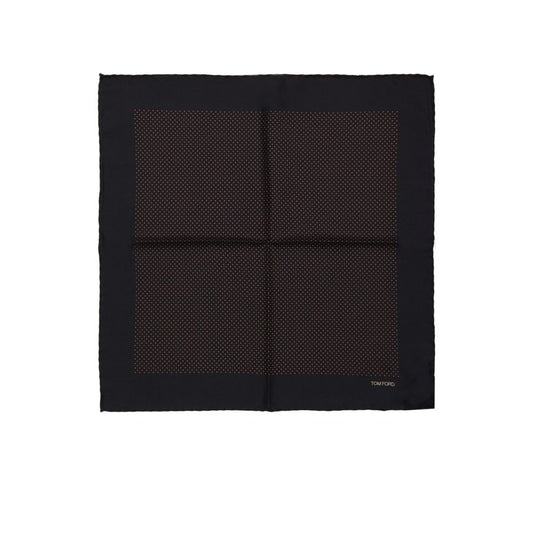 Black Silk Pocket Square