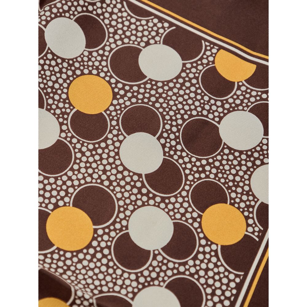 Brown Silk Pocket Square