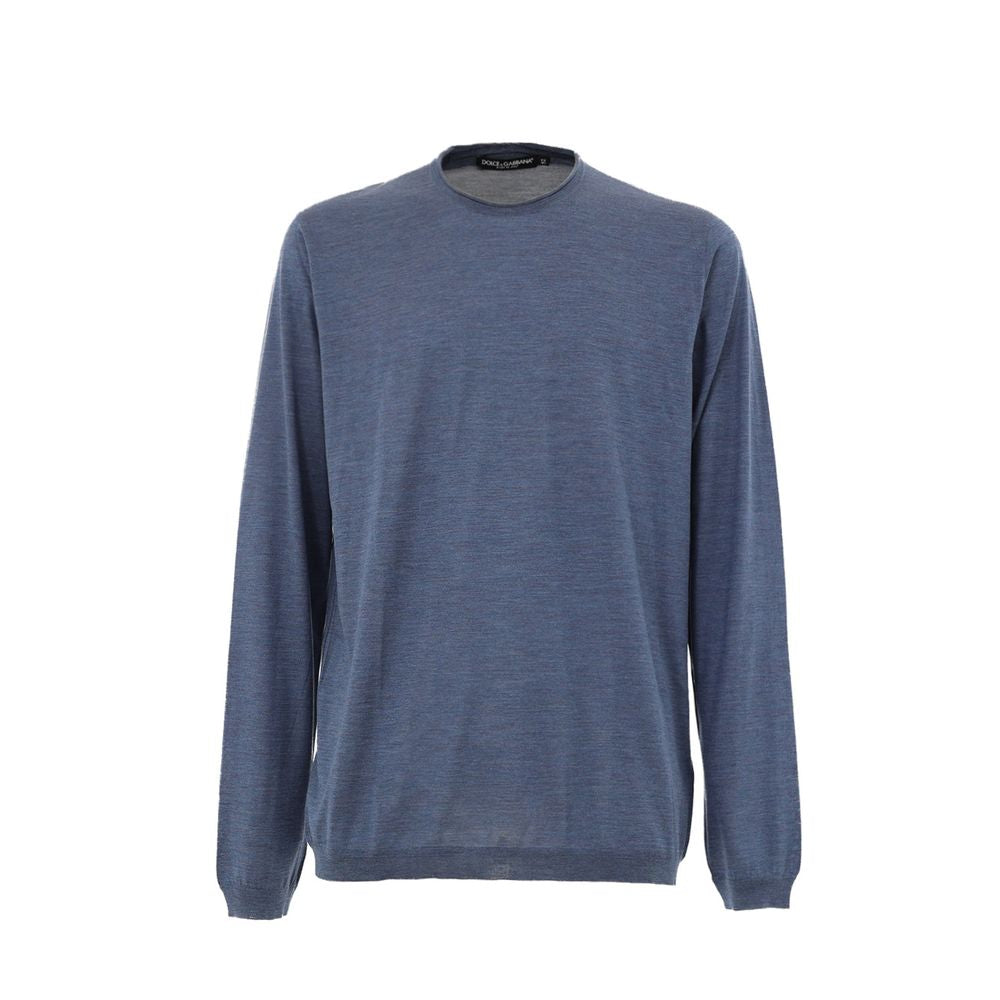 Blue Silk Sweatshirt