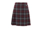 Bordeaux Wool Mini Skirt
