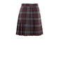 Bordeaux Wool Mini Skirt