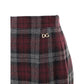 Bordeaux Wool Mini Skirt