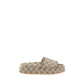 Beige Polyamide Flat Sandals