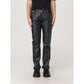 Black Leather Casual Pants