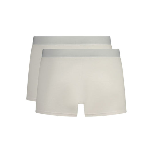 White Cotton Men Boxer Underwear