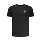 "Black Cotton Men Underwear Crew Neck Tee"