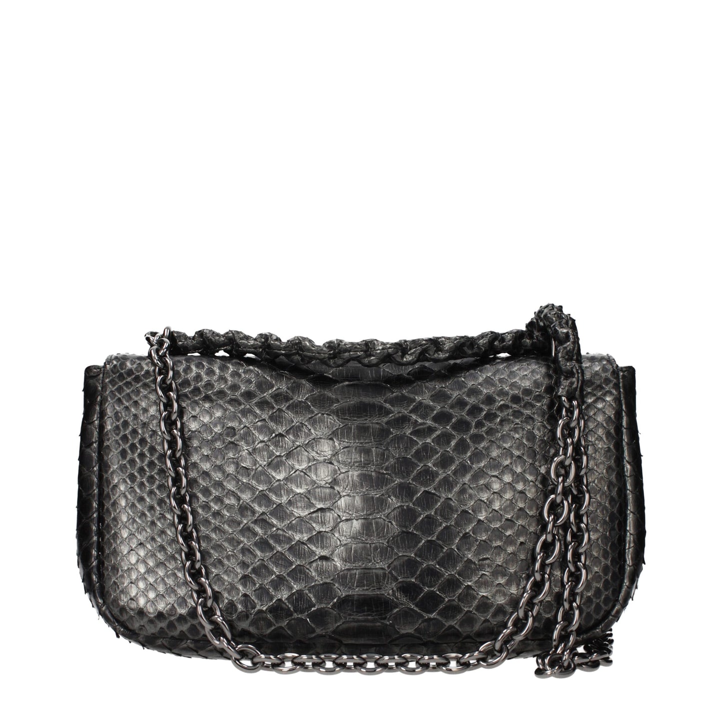 Gray Skin Shoulder Bag