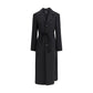 Black Fleece Wool Coat