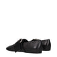 Black Leather Ballet Flats