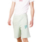 Green Cotton Bermuda Shorts