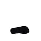 Black And White Rubber Flip-Flop Sandals