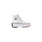 White Fabric High Top Sneakers