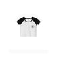 Black And White Cotton T-Shirt