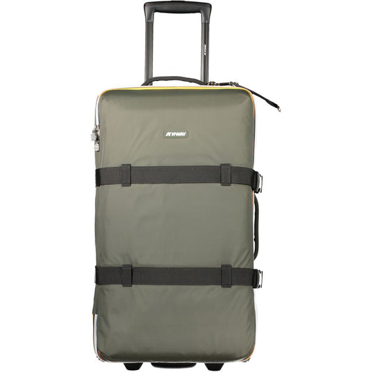 Green Polyamide Unisex Travel Luggage