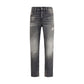Gray Cotton Relaxed Fit Jeans