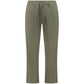 Green Cotton Men Trouser