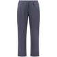 Blue Cotton Men Trouser