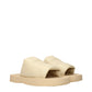 Beige Leather Slippers
