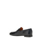 Black Calf Leather Bos Taurus Slip-On Loafers
