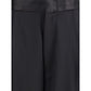 Black Silk Casual Pants