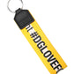 Multicolor Logo Polyester Brass Holder Keychain Keyring