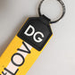 Multicolor Logo Polyester Brass Holder Keychain Keyring