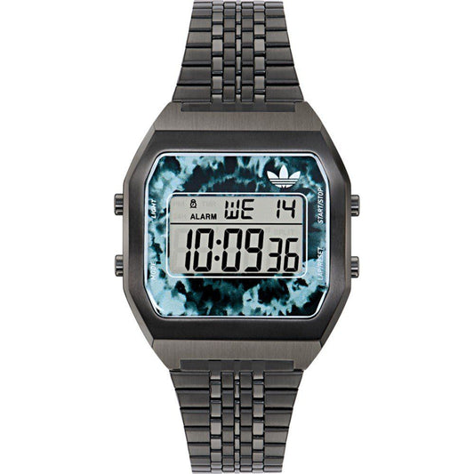 Black Stainless Steel Digital Watch