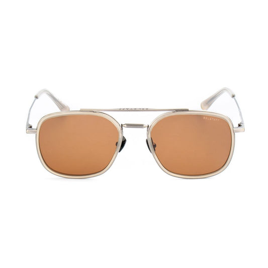 Brown Stainless Steel Sunglasses