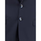 Blue Fleece Wool Two-Piece Suit