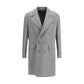 Gray Fleece Wool Coat