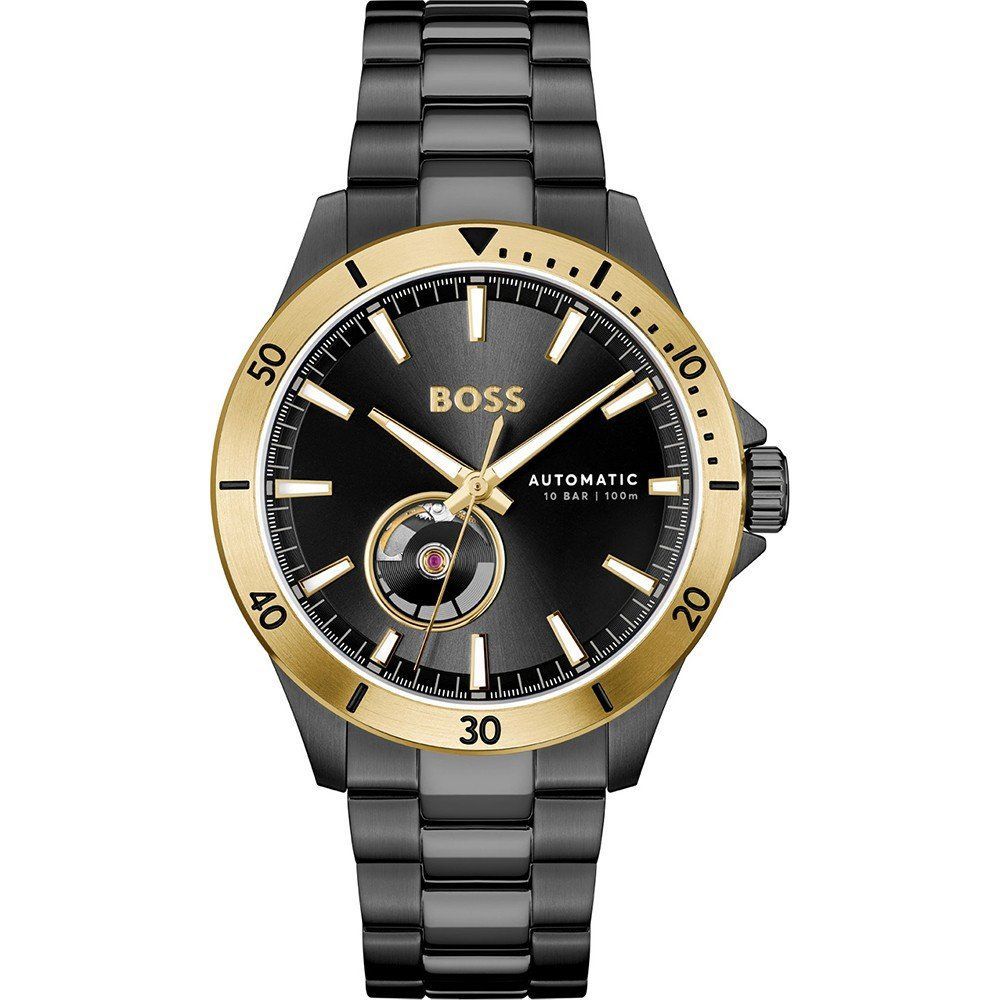 Black Stainless Steel Dress Watch