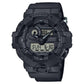 Black Resin Sport Watch