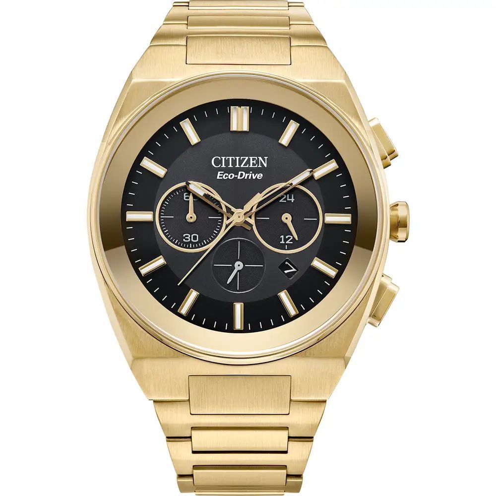 Gold Stainless Steel Dress Watch