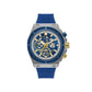 Blue Synthetic Dress Watch
