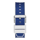 Blue Synthetic Dress Watch