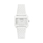 White Synthetic Dress Watch